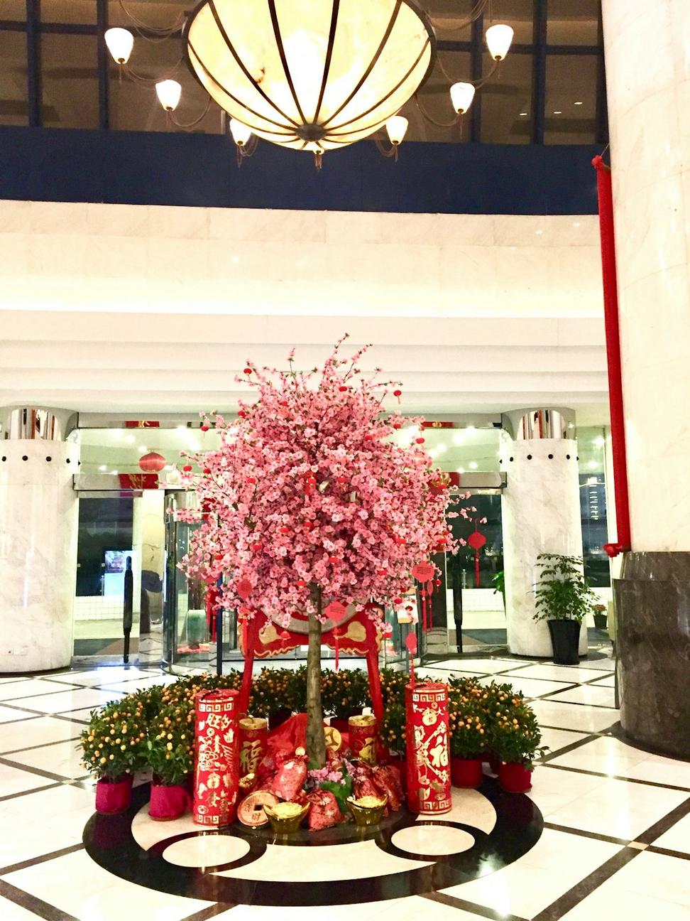 Corporate event floral display